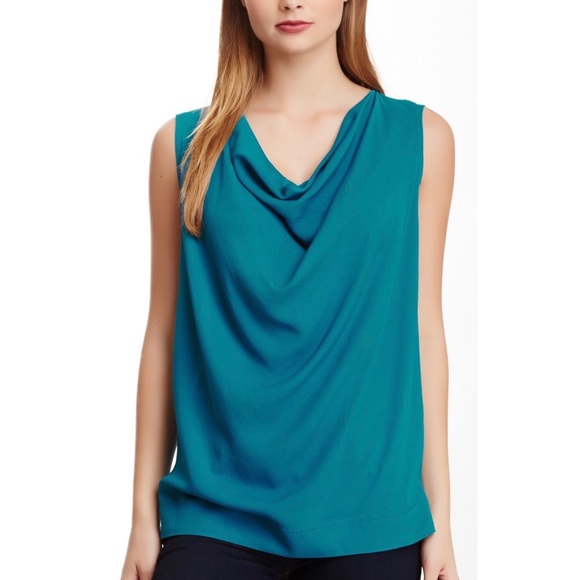 NWT Yigal Azrouel ‘Sheer Silk Back Cowl Neck Tank’ - Picture 2 of 8